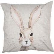 Clayre & Eef Kussenhoes 45x45 cm Beige Polyester Konijn