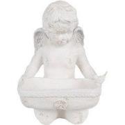 Clayre & Eef Decoratie Beeld Engel 36x39x51 cm Wit Magnesium (MGO)