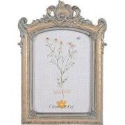 Clayre & Eef Fotolijst 13x18 cm Grijs Goudkleurig Polyresin