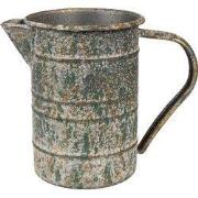 Clayre & Eef Decoratie Kan 19x10x15 cm Grijs Metaal