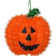 Clayre & Eef Halloween decoratie Pompoen 27 cm Oranje Kunststof