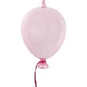 Clayre & Eef Decoratie Hanger Ballon Ø 10x17 cm Roze Glas