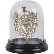 Clayre & Eef Stolp Ø 13x17 cm Zilverkleurig Glas Harten