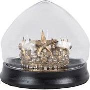 Clayre & Eef Stolp Ø 13x12 cm Goudkleurig Metaal Kroon