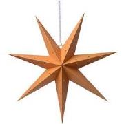 Clayre & Eef Hangende ster 60x22x60 cm Geel Papier