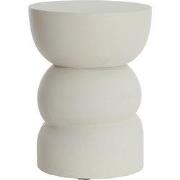 Light & Living - Bijzettafel AZALIO - Ø35x45cm - Wit