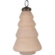 Clayre & Eef Kerstbal Ø 7x13 cm Beige Glas