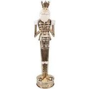 Clayre & Eef Kerstdecoratie Notenkraker 38 cm Goudkleurig Metaal