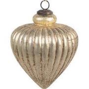 Clayre & Eef Kerstbal Ø 16x20 cm Goudkleurig Glas