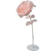 Clayre & Eef Decoratie Roos Ø 33x100 cm Roze Kunststof