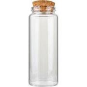 Clayre & Eef Voorraadpot Ø 4x13 cm Transparant Glas