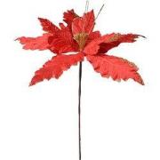 Clayre & Eef Kunstplant Kerstster Ø 34x48 cm Rood Kunststof