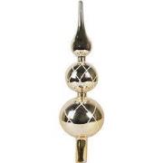 Clayre & Eef Kerstboom Piek Ø 8x30 cm Goudkleurig Glas