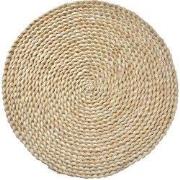 Clayre & Eef Placemat Ø 38 cm Beige Stro