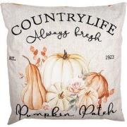 Clayre & Eef Kussenhoes 45x45 cm Beige Polyester Pompoen