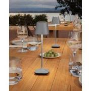 Leonardo tafellamp Capri | Grijs | Oplaadbaar | RGB