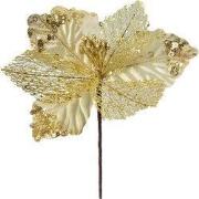 Clayre & Eef Kunstplant Kerstster Ø 23x`25 cm Goudkleurig Kunststof