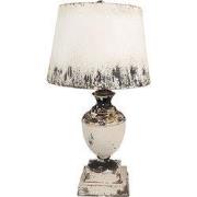 Clayre & Eef Tafellamp Ø 32x60 cm Beige Hout