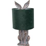 Clayre & Eef Tafellamp Konijn Ø 20x43 cm Bruin Groen Polyresin