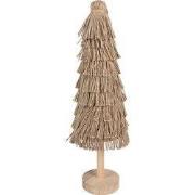 Clayre & Eef Decoratie Beeld Kerstboom 42 cm Bruin Hout