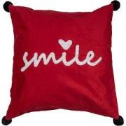 Clayre & Eef Kussenhoes 45x45 cm Rood Wit Polyester