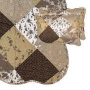 Clayre & Eef Bedsprei 180x250 cm Bruin Polyester