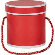 Clayre & Eef Geschenkdoos Ø 12x12 cm Rood Karton