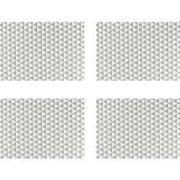 Krumble Theedoek Driehoek patroon - Grijs/wit - Set van 4