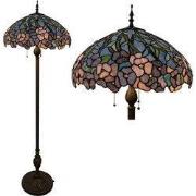 Lumilamp Tiffany Vloerlamp Ø 51x165 cm Meerkleurig Glas
