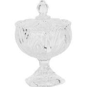 Clayre & Eef Voorraadpot Ø 10x15 cm Transparant Glas