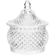 Clayre & Eef Voorraadpot Ø 8x10 cm Transparant Glas