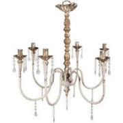 Clayre & Eef Hanglamp 72x72x67 cm Beige Goudkleurig Metaal