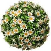 Clayre & Eef Buxus bol Ø 30 cm Wit Groen Kunststof