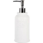 Clayre & Eef Zeepdispenser 350 ml Wit Kunststof