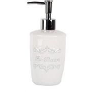 Clayre & Eef Zeepdispenser 325 ml Wit Keramiek