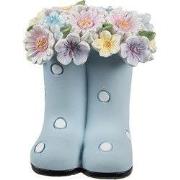 Clayre & Eef Decoratie Beeld Laars 10x10x12 cm Blauw Kunststof