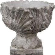 Clayre & Eef Bloempot Ø 20x17 cm Grijs Steen