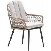 Garden Impressions Kalibo lounge dining stoel - donker grijs