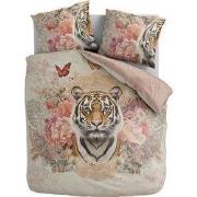 Zydante® Dekbedovertrek Printed 240x200/220cm – Tigress – met 2 Kussen...
