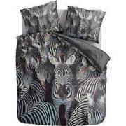 Zydante® Dekbedovertrek Printed 200x200/220cm – Savanna Stripes– met 2...