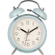 Clayre & Eef Wekker Analoog Ø 9x5x13 cm Blauw Metaal