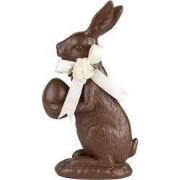 Clayre & Eef Decoratie Beeld Konijn 20 cm Bruin Kunststof