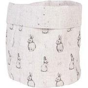 Clayre & Eef Broodmand Ø 15x16 cm Beige Grijs Katoen Konijn