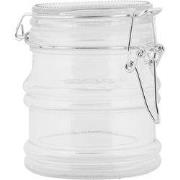 Clayre & Eef Voorraadpot Deksel 9x8x9 cm Transparant Glas