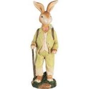 Clayre & Eef Decoratie Beeld 32 cm Bruin Groen Kunststof