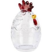 Clayre & Eef Glazen potje Kip Ø 8x14 cm Transparant Glas