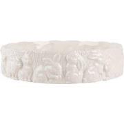 Clayre & Eef Schaal Ø 20x5 cm Wit Keramiek Konijn