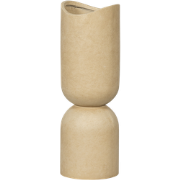 WOOOD vaas/plantenpot Mosi - Fiber Clay - Beige - 75x25 cm