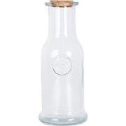 Clayre & Eef Decoratie Fles Ø 9x20 cm Transparant Glas