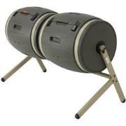 Lifetime® Kunststof Composteerder met 2 vaten 380L - 79x160x110cm